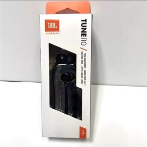 JBL Tune In Ear Headphone with One Button Remote - Black  ( New )